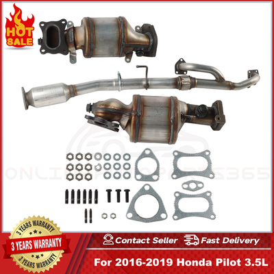 #ad All 3 Catalytic Converters For 2016 2019 Honda Pilot 3.5L With Flex $165.42