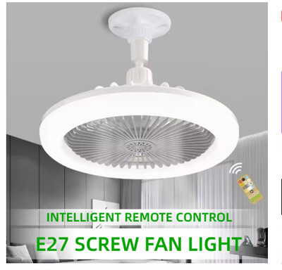 Share Fan For E27 Socket Light With Remote Ceiling Fan Adjustable Smart LED 3Spe