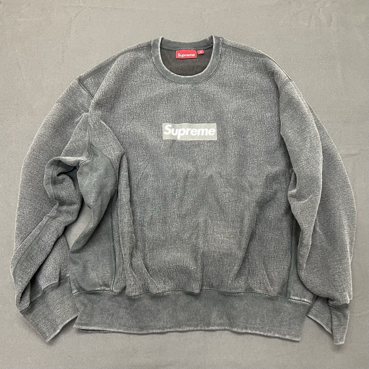 【XLサイズ】Supreme Washed Box Logo Crewneck SS25 Supreme Washed Box Logo Crewneck Black L Large | eBay