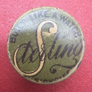 1890s Sterling Bicycle Built Like A Watch Vintage Celluloid Lapel Stud Button!