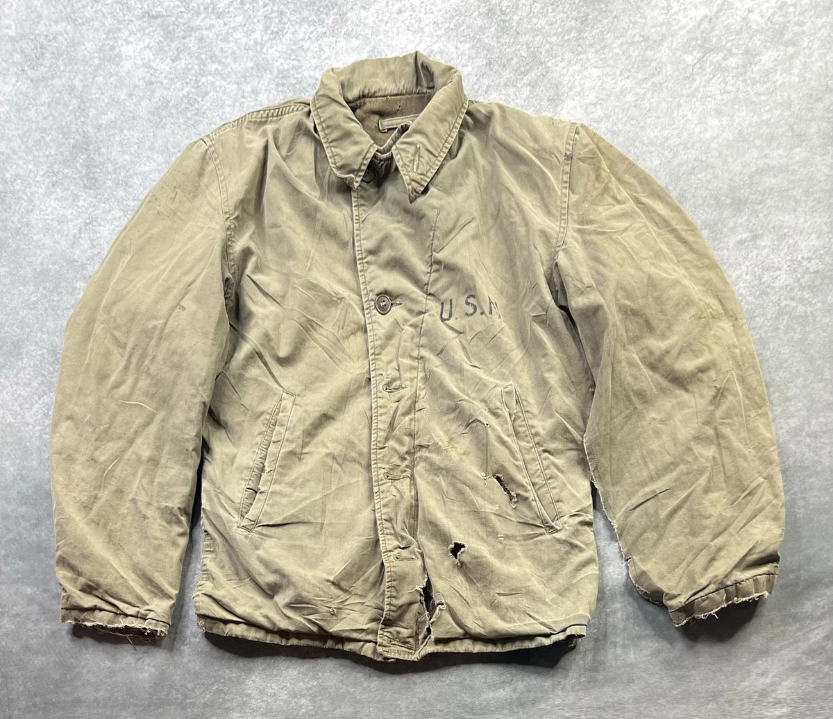 Usn Deck Jacket In Original Ww2 Collectible Us Uniforms for sale