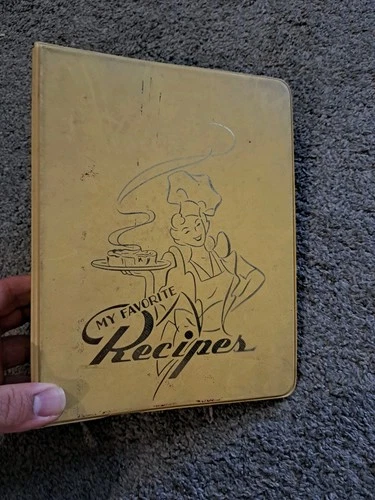 Vintage Antique Notebook Handwritten Recipes #2