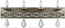 Trans Globe Lighting 70774 ASL Four Light Bath Vanity Wall Fixture Silver