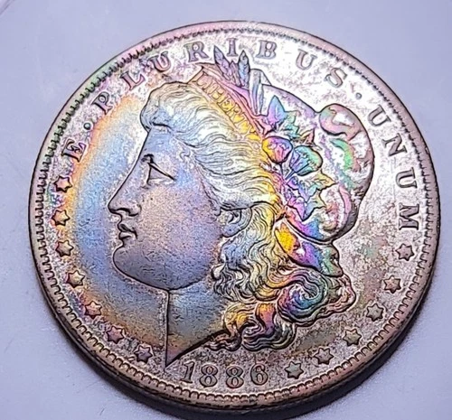 1886 O US Morgan Silver Dollar  ~ AU++ #lot 30