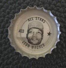 1967 Coke Fresca Soda Bottle Cap All Stars Leon Wagner Error Variant Advertising