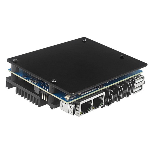 Housing Case+Cooling Fan Active Passive Radiator/Heatsink For Orange Pi 5 Plus A - Afbeelding 13 van 13