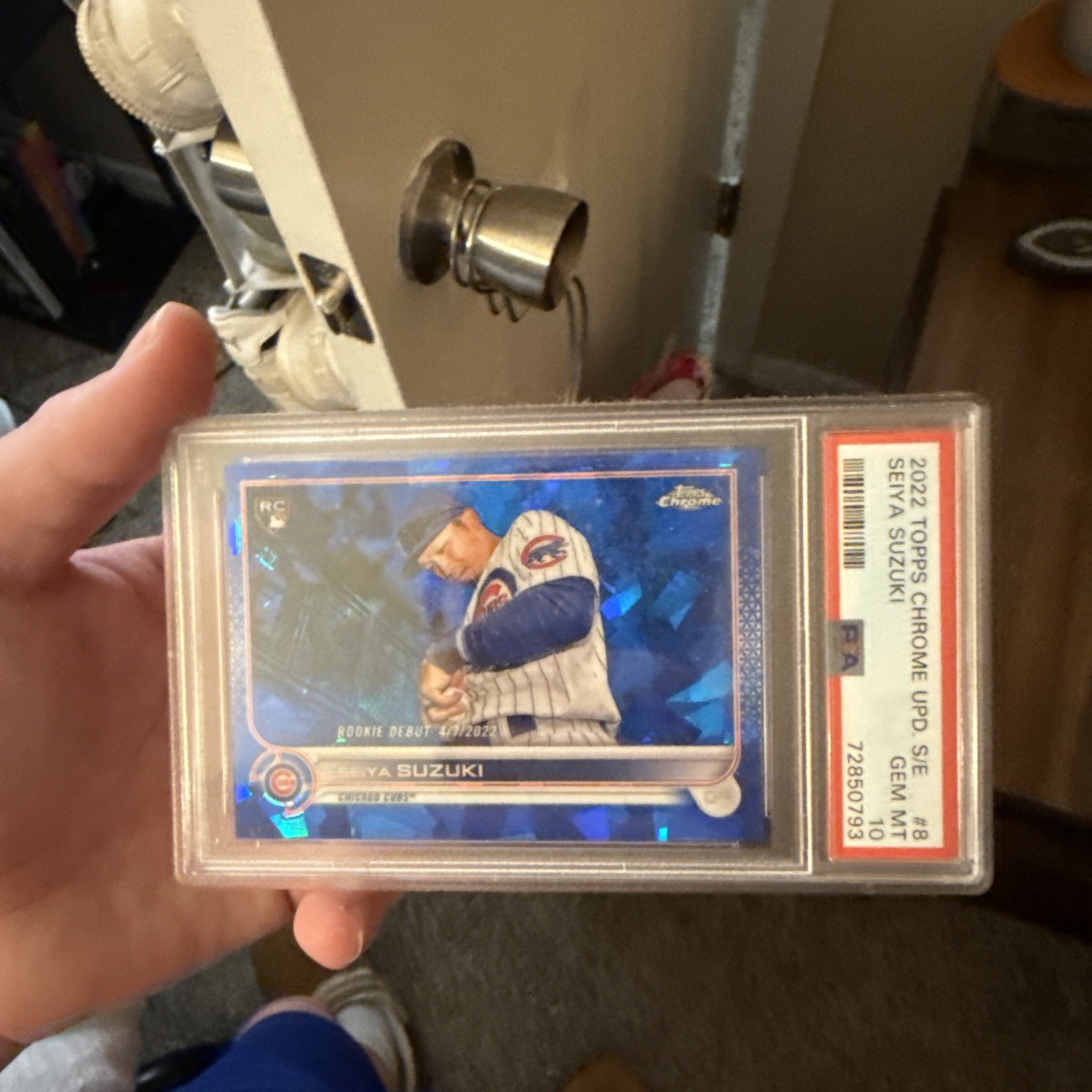 2022 Topps Chrome Update Sapphire Edition - Seiya Suzuki #US8 (RC) PSA 10