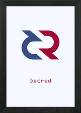 decred crypto Framed Wall Art Poster Canvas Print Picture