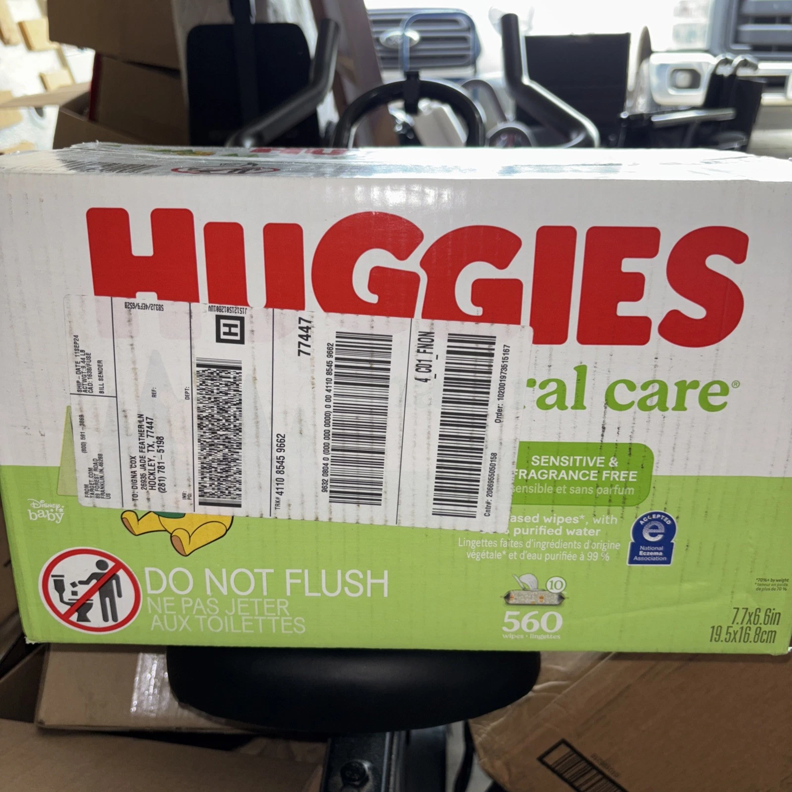 Huggies Natural Care Sensitive Unscented Baby Wipes 560ct