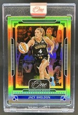 2025 Panini One and One WNBA Jacy Sheldon Holo Gold #/10 Mystics