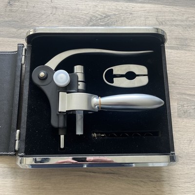  Weinflaschenöffner Korkenzieher Set Folienschneider und extra Screwpull, Metall kein Plas