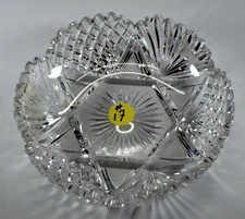 Uknown  American Brilliant Period 1800 to 1920 cut crystal bowl/ candy dish