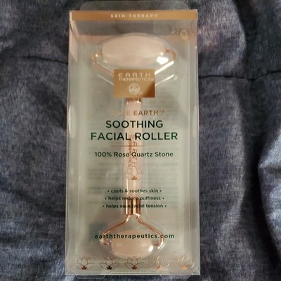 Rose Quartz Facial Roller | RARE EARTH Beauty Tool, Soothing Anti-Aging Skincare