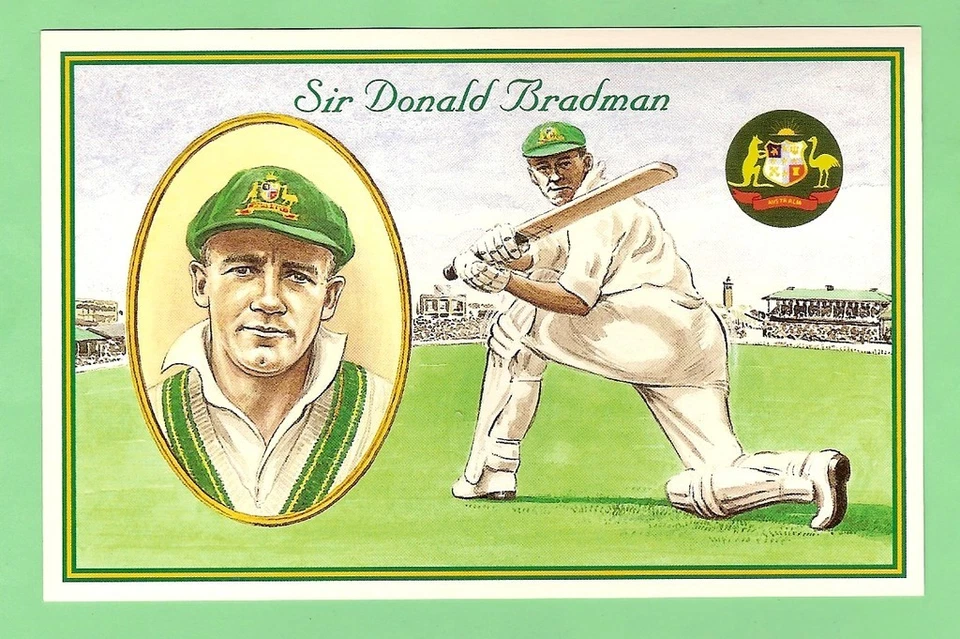 #D263. 1997 SIR DONALD BRADMAN CRICKET UNSENT POSTCARD - Image 1 of 1