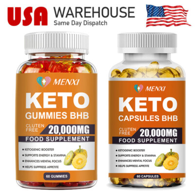 20000mg Keto BHB Gummies Weight Loss Fat Burner Carb Blocker Ketone Diet Pills