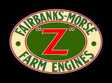 Fairbanks Morse Vintage "Z" Farm Engine Emblem Sticker Decal
