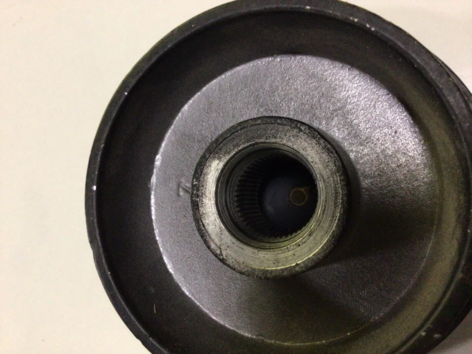 Botón y adaptador de bocina de plástico negro Austin Healey MG Triumph Foto 4 de 4