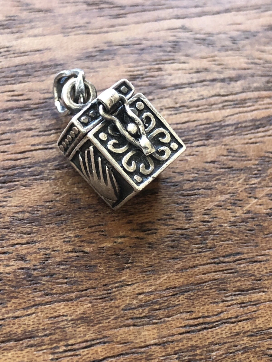 Sterling silver prayer box pendant outlet