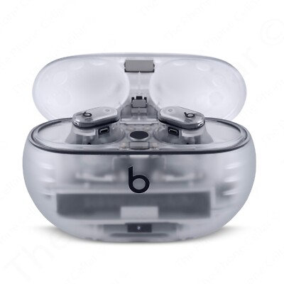 Beats - Studio Buds + True Wireless Noise Cancelling Earbuds - Transparent Clear