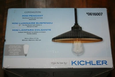 Kichler Covington Olde Bronze Pendant Light Rustic Cone Pendant Light 0616007
