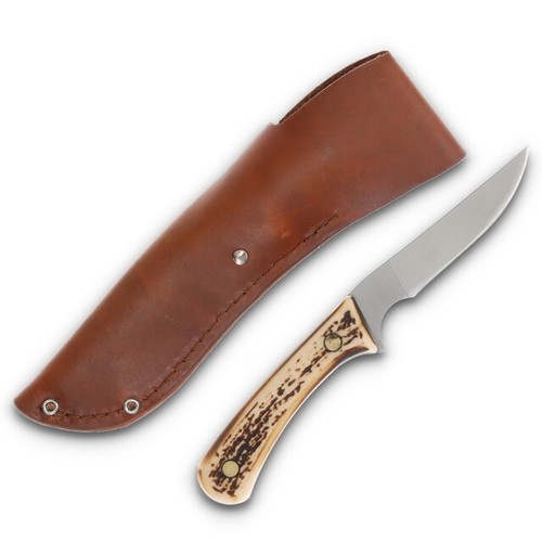 Bear and Son Bird and Trout knife with Leather Belt Sheath - Picture 2 of 6