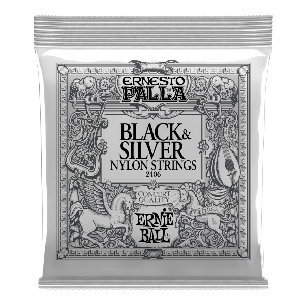 ERNIE BALL EB2406 Ernesto Palla Черный с серебром, классический средний