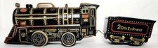 Vintage NOMURA TN Tin Litho ELECTRIC CABLE TRAIN Set Japan 