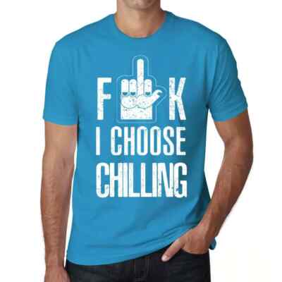 ULTRABASIC Herren T-Shirt F**k Je Choisis Le Froid F**k I Choose Chilling