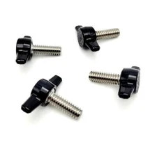 Samsung Q Speaker Rear Mount Thumb Screw Bolts Black Tee Wing Knob 4 Pack