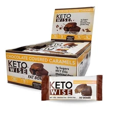 Keto Wise Fat Bombs - Made with Chocolate containing MCT Oil - Low Fat Low Ca...