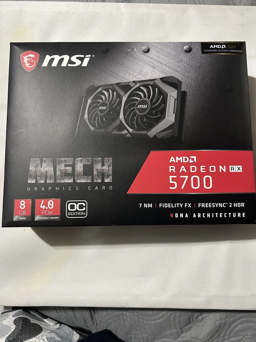 MSI Radeon RX 5700 8GB MECH OC GP Graphics Card AMD GPU 8 GB