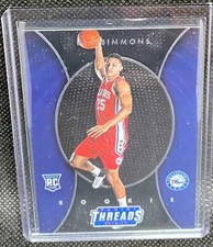 2016-17 Panini Threads Ben Simmons Micro Etch Rookie 76ers Rookie ROY #258 