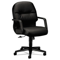 Hon 2090 Pillow-soft Series Managerial Leather Mid-back Swivel/tilt Chair Black on sale Hon 2090 Pillow-soft Series Managerial Leather Mid-back Swivel/tilt Chair Black on sale