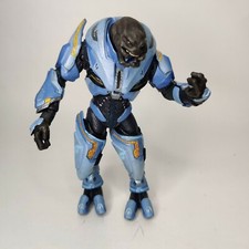 Figura de acción Halo Reach Blue Cyan Elite General Mcfarlane Toys RARO Y ERROR
