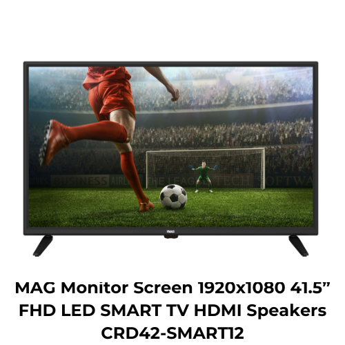 MAG Monitor Screen 1920x1080 41.5” FHD LED SMART TV HDMI Speakers CRD42 ...