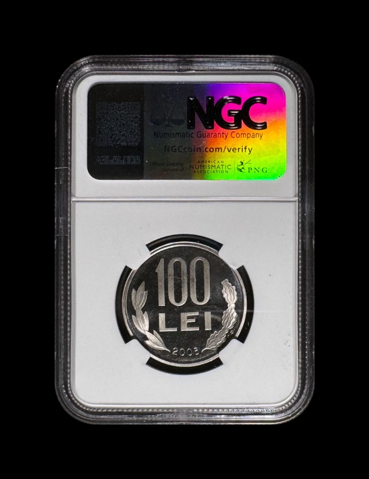 ROMANIA. 2003, 100 Lei - NGC PF68 - Mihai Viteazul, Michael the Brave RARE - Image 4 of 4