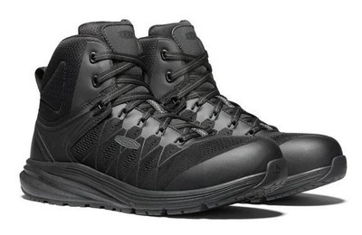 Keen Utility Boot Mens 12 EE Vista Energy Mid Black ESD Carbon Fiber Toe 1024592