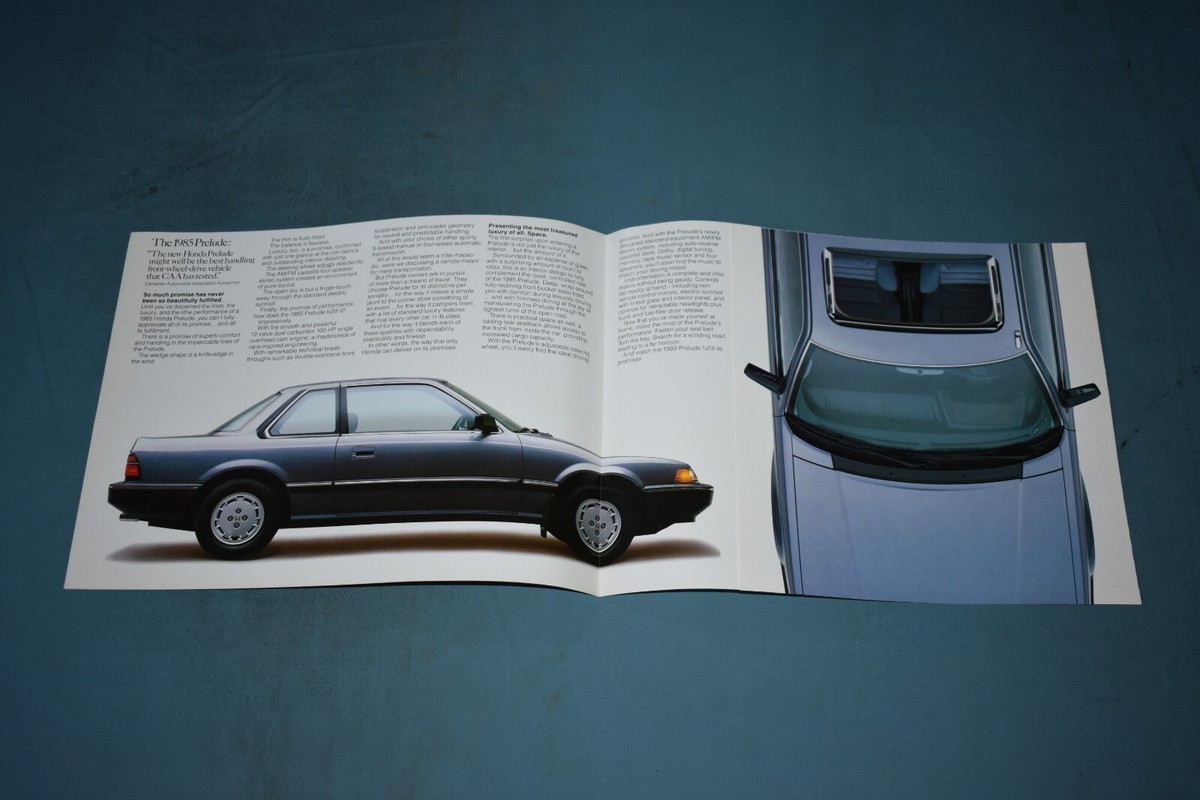 1985 Honda Prelude Dealer Sales Brochure Canadian | eBay