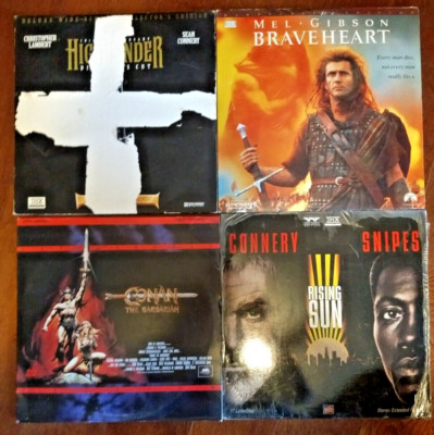 4 THX Laserdisc some are 2 Disc Sets VG+ condition but Highlander = cover Damage