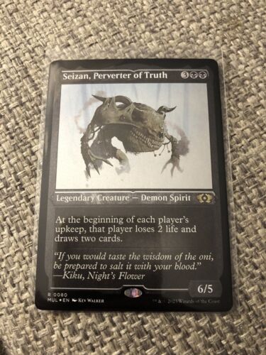 Seizan, Perverter of the Truth Etched Foil Multiverse March of the Machcine MTG - Picture 1 of 2