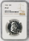 1962 Franklin Half Dollar Silver 50C Proof PF 67 NGC