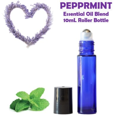 PEPPERMINT AROMATHERAPY Blend, UPLIFTING, ENERGY, Calm upset Stomach,Quick cool!