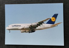 Postkarte Ansichtskarte Lufthansa Airbus A380-800