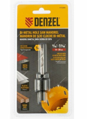 Denzel Bi-Metal Hole Saw Mandrel O4