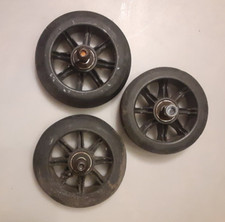 set of 3 WHEELS from EZY Roller, screws included, used w/wear, works