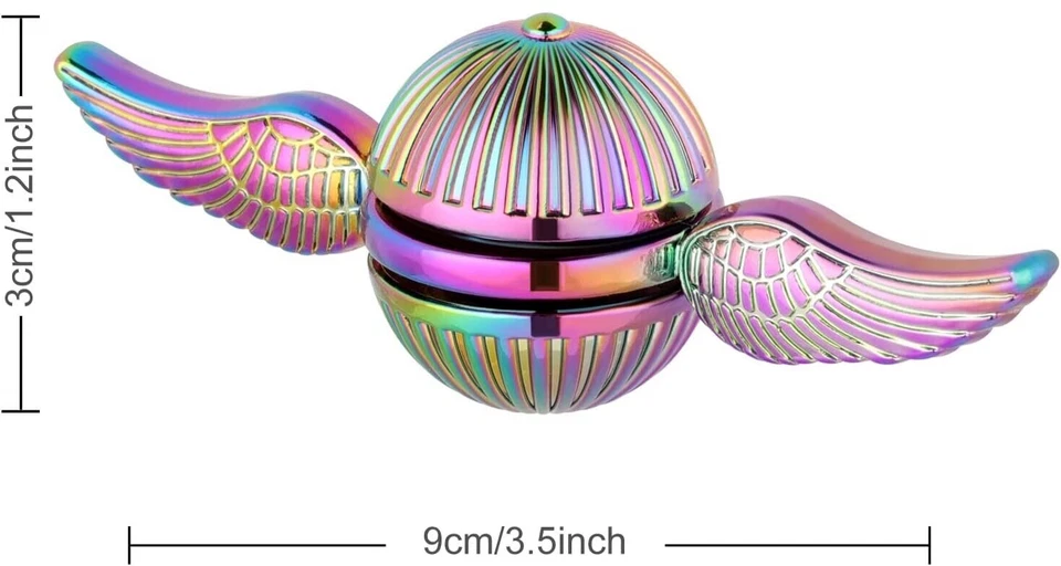 Harry Potter Fidget Spinner Rainbow Golden Snitch Durable Stainless Steel Bearin - Image 4 of 4
