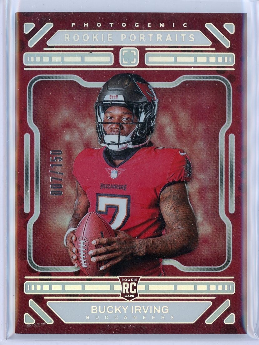 2024 PANINI PHOTOGENIC BUCKY IRVING ROOKIE PORTRAITS SILVER 007/150 JERSEY# 1/1