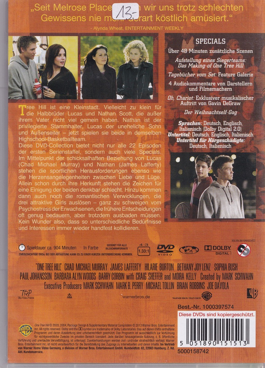 One Tree Hill - Staffel 1 (Chad Michael Murray) 6xDVD Box-Set
