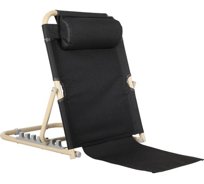 Lifting Bed Backrest Portable Folding Adjustable Sit up Back Rest Black, 23.6''