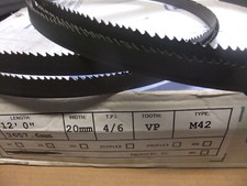 Qty 2: 144'" (3658mm) x 3/4 " M42 Wikus 4/6VP metal cutting bandsaw blades